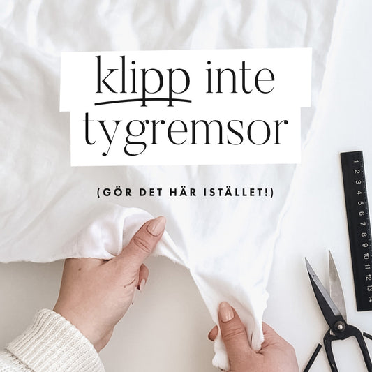 Snabbaste sättet att klippa jämna tygremsor