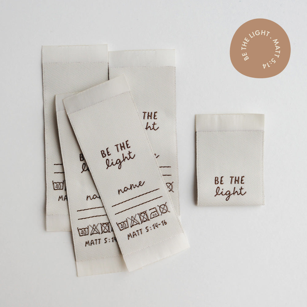 Woven label - Be the Light