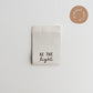 Woven label - Be the Light 5-pack