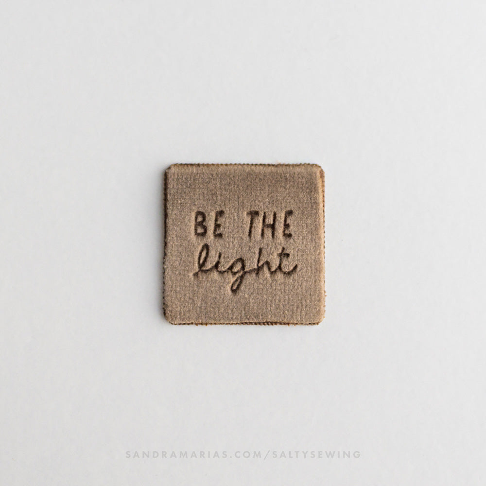 Sewing Label - Be the Light 4-pack